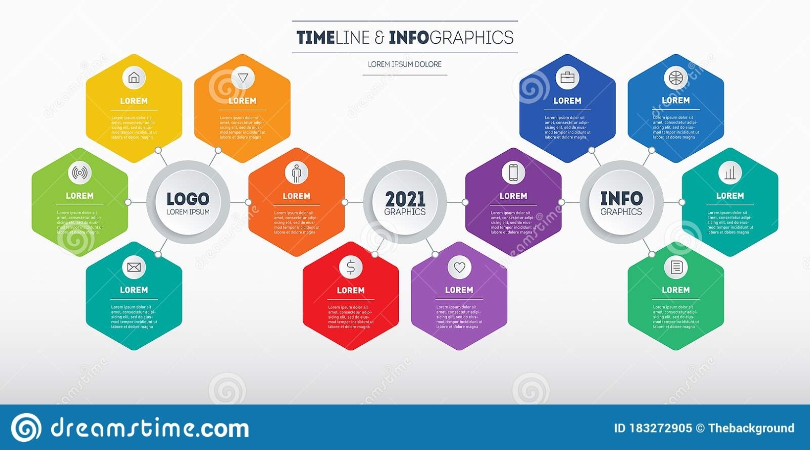 Business Presentation Concept With 12 Parts. Brochure Design Template. Diagram Or Info Graphic Inside Business Process Catalogue Template