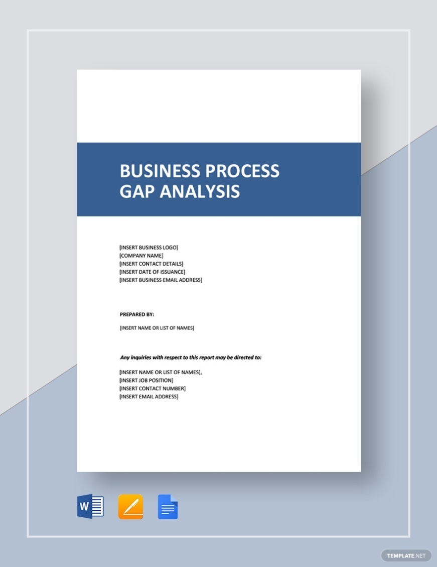 Business Process Gap Analysis Template – Google Docs, Word, Apple Pages | Template With Business Process Assessment Template