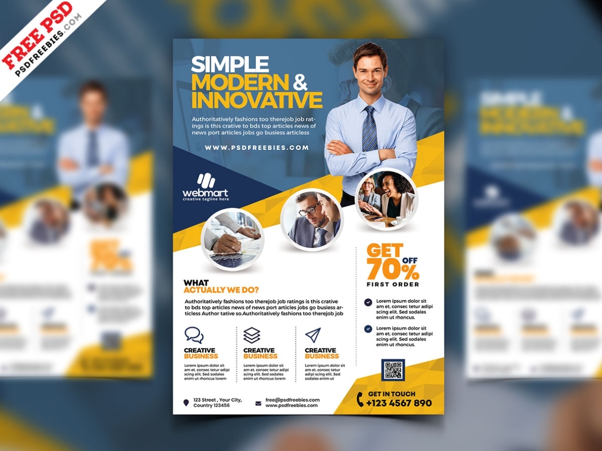 Business Promotion Flyer Template Psd – Psdfreebies For Free Online Flyer Design Template
