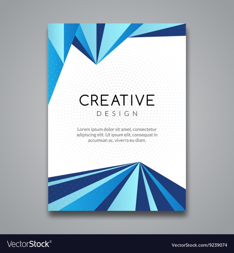Business Report Design Flyer Template Background Vector Image Inside Background Templates For Flyers
