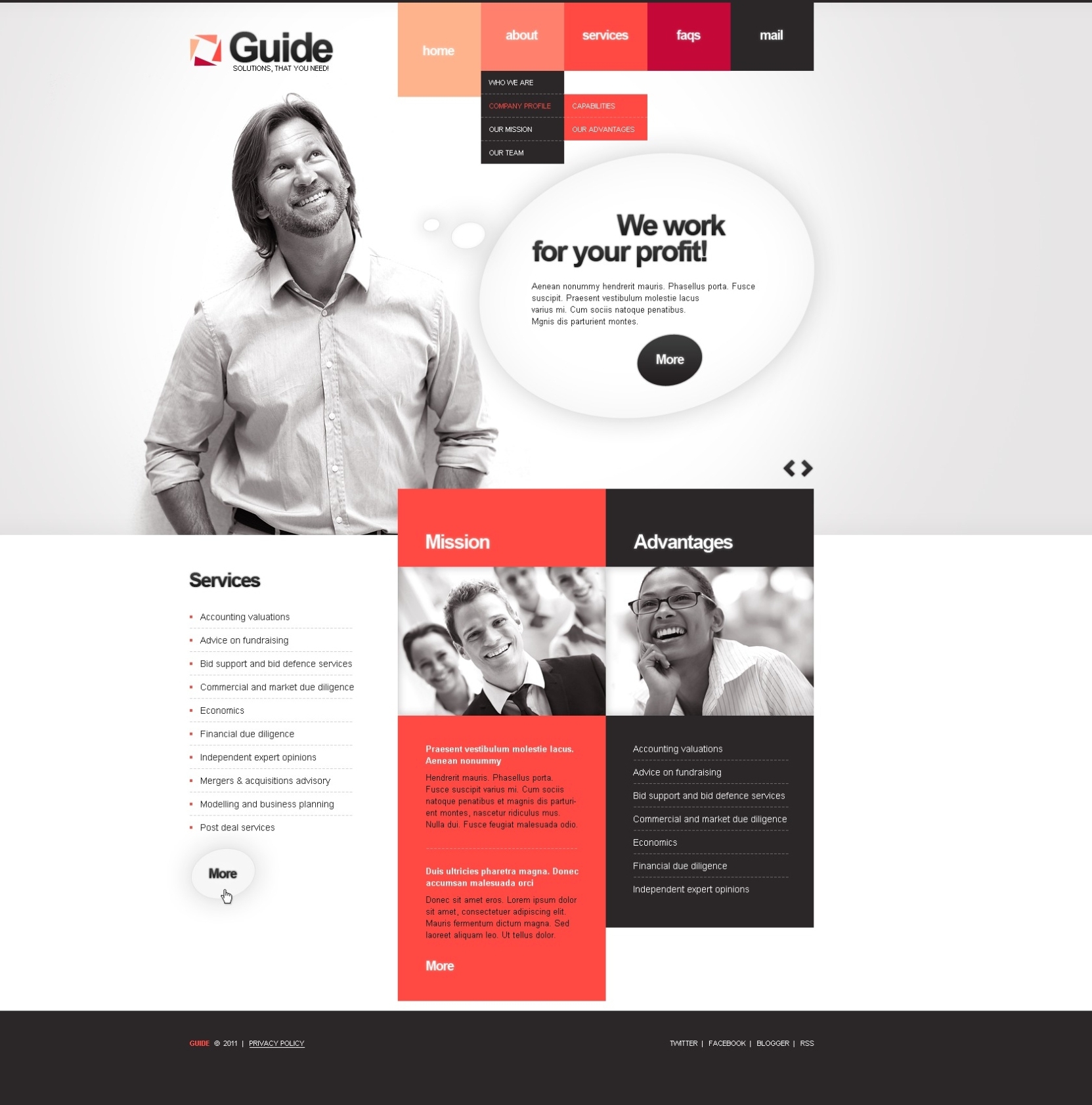 Business Website Template #33925 Intended For Basic Business Website Template