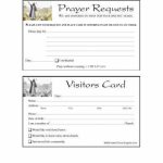 Buy Church Visitors Card And Prayer Request Cards Bookmarks – 100 Cards In Church Visitor Card Template