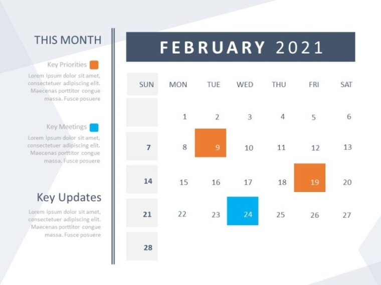Calendar 2021 Powerpoint Template | Slideuplift In Microsoft Powerpoint Calendar Template