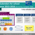 Calendars School Year 2015 2016 Semester Powerpoint Timeline Icons Ppt With Powerpoint Calendar Template 2015