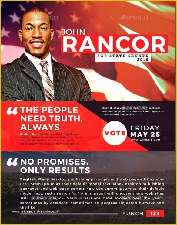 Campaign Poster Template Free Of Political And Voting Flyer Templates | Heritagechristiancollege In Free Political Flyer Templates