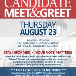 Candidate Meet &amp; Greet 8-23-18 | Greenville County Democratic Party for Meet And Greet Flyer Template
