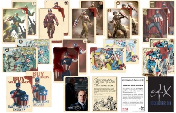 Captain America Trading Cards For Sale, Complete Set, May Include Some in Superhero Trading Card Template