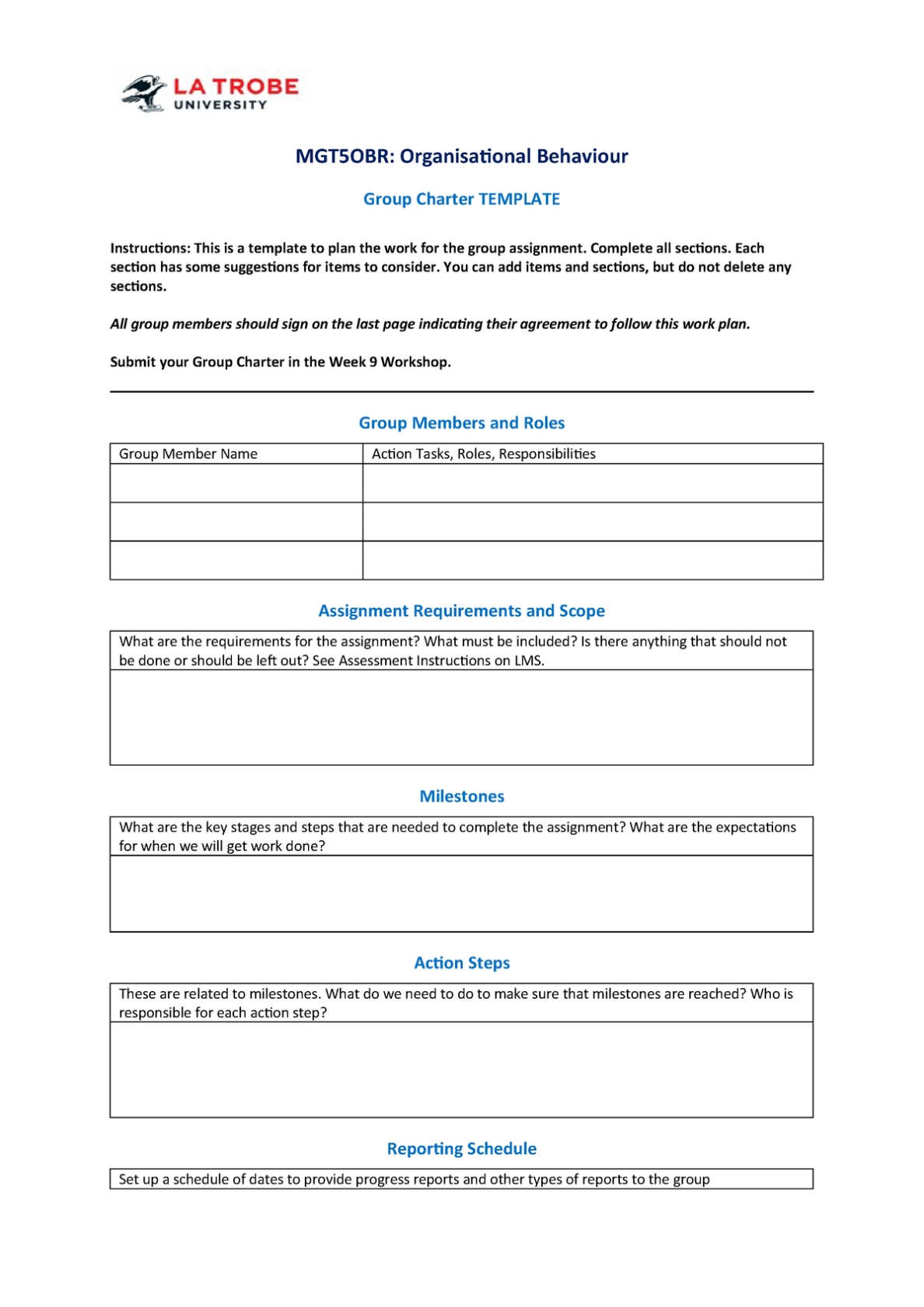 Charter Agreement Template | Hq Template Documents Intended For Business Charter Template Sample