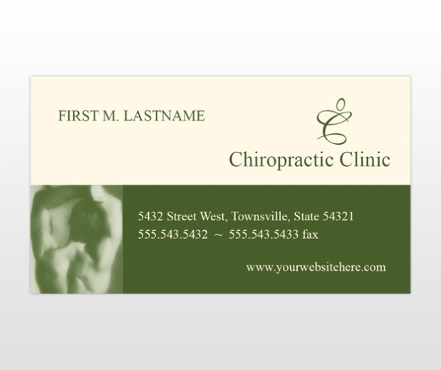 Chiropractor Massage Therapy & Chirporactic Clinic Business Card Templates Inside Massage Therapy Business Card Templates