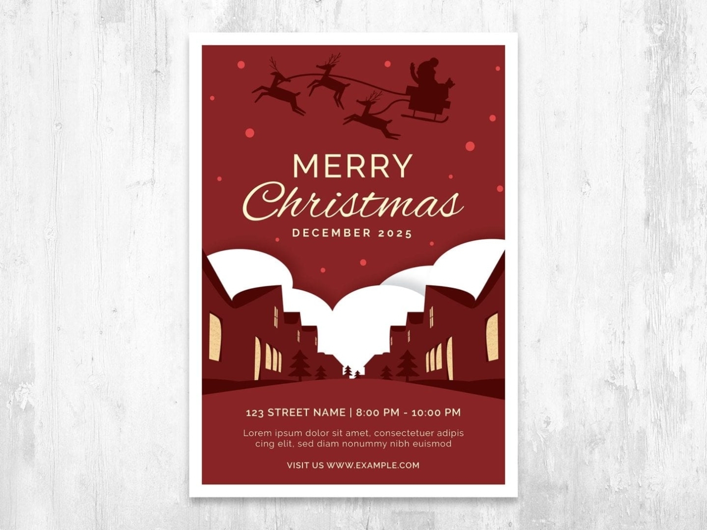 Christmas Card Templates - Adobe Illustrator, Vector, Eps - Brandpacks for Adobe Illustrator Card Template