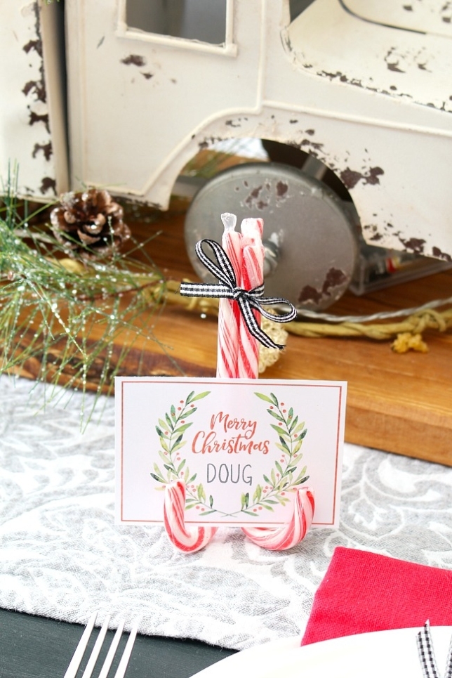 Christmas Printables – Free Printable Christmas Place Cards – Clean And Scentsible Regarding Christmas Table Place Cards Template