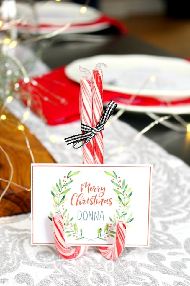 Christmas Printables - Free Printable Christmas Place Cards - Clean And Scentsible Throughout Diy Christmas Card Templates