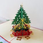Christmas Tree And Presents – Pop Up Card – 3D (Sku419) Regarding 3D Christmas Tree Card Template