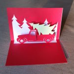 Christmas Truck Popup Card Template Svg & Pdf For Cricut, Silhouette Or Inside Popup Card Template Free