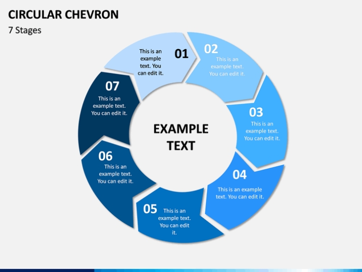 Circular Chevron Powerpoint Template | Sketchbubble With Regard To Powerpoint Chevron Template