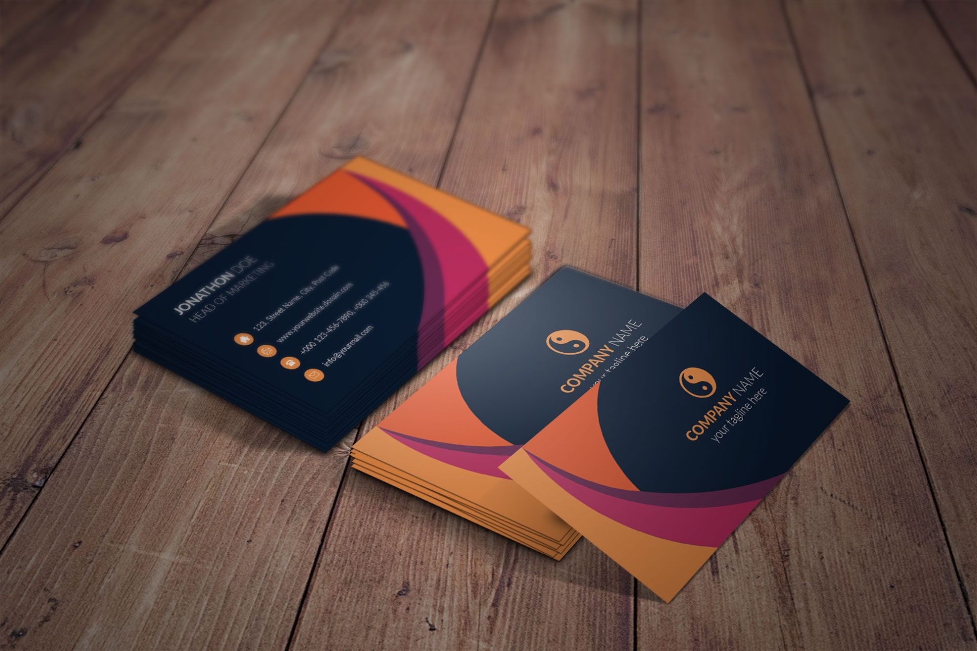 Clean And Simple Business Card Template By Mouritheme | Codester In Buisness Card Template