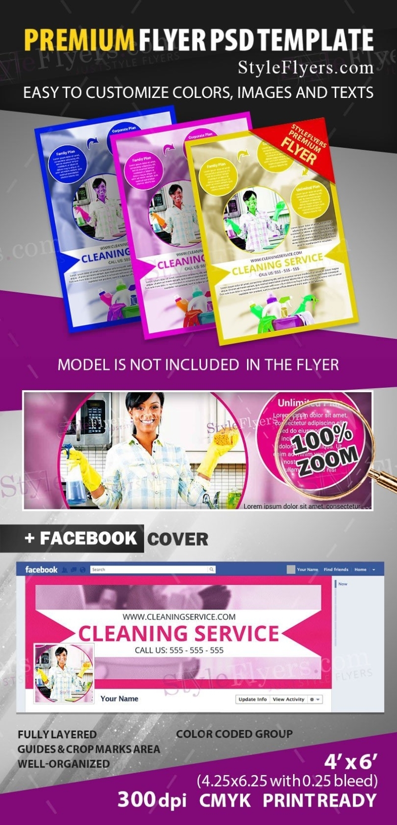 Cleaning House Psd Flyer Template #12754 - Styleflyers In House Cleaning Flyer Template