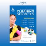 Cleaning Service Concept Flyer Template | Free Psd File pertaining to House Cleaning Services Flyer Templates