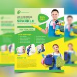 Cleaning Services Flyer Template On Behance Cleaning Company Flyer Template And Sample - Dremelmicro in House Cleaning Flyer Template