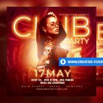 Club Flyer Template Psd To Customize – Creative Flyers Within Free Nightclub Flyer Templates