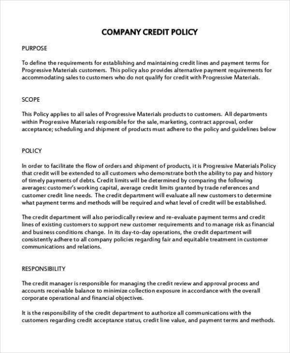 Company Policy Template - 15+ Free Pdf Documents Download | Free & Premium Templates Inside Credit Card Privacy Policy Template