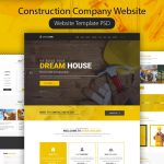Construction Company Website Template Psd – Download Psd In Template For Business Website Free Download