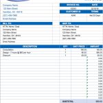 Construction Invoice Template Excel | Invoice Example With Invoice Template For Builders