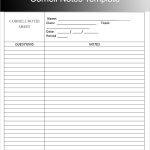 Cornell Note Template Word intended for Cornell Note Template Word