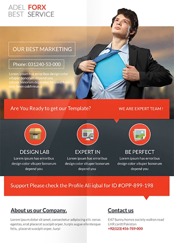 Corporate Marketing Flyer Template On Behance In Email Flyer Template