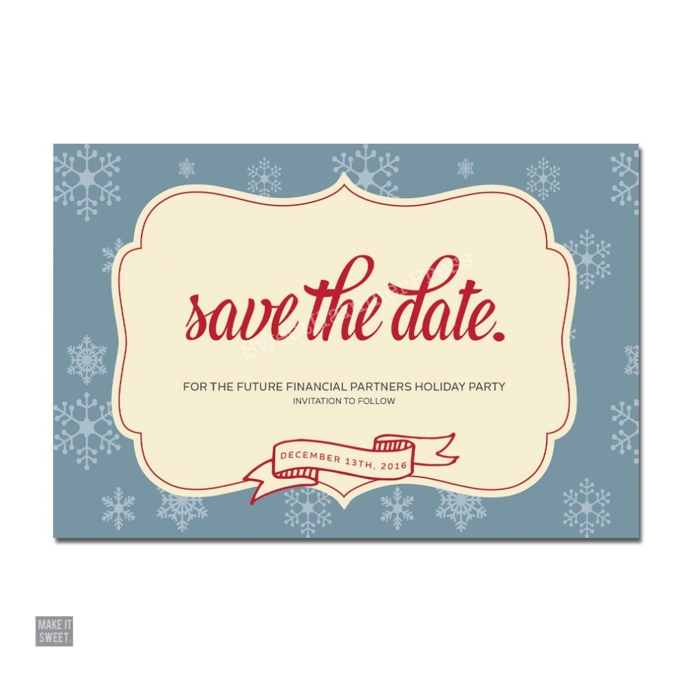 Corporate Save The Date Holiday Party Company Holiday Party Throughout Save The Date Business Event Templates