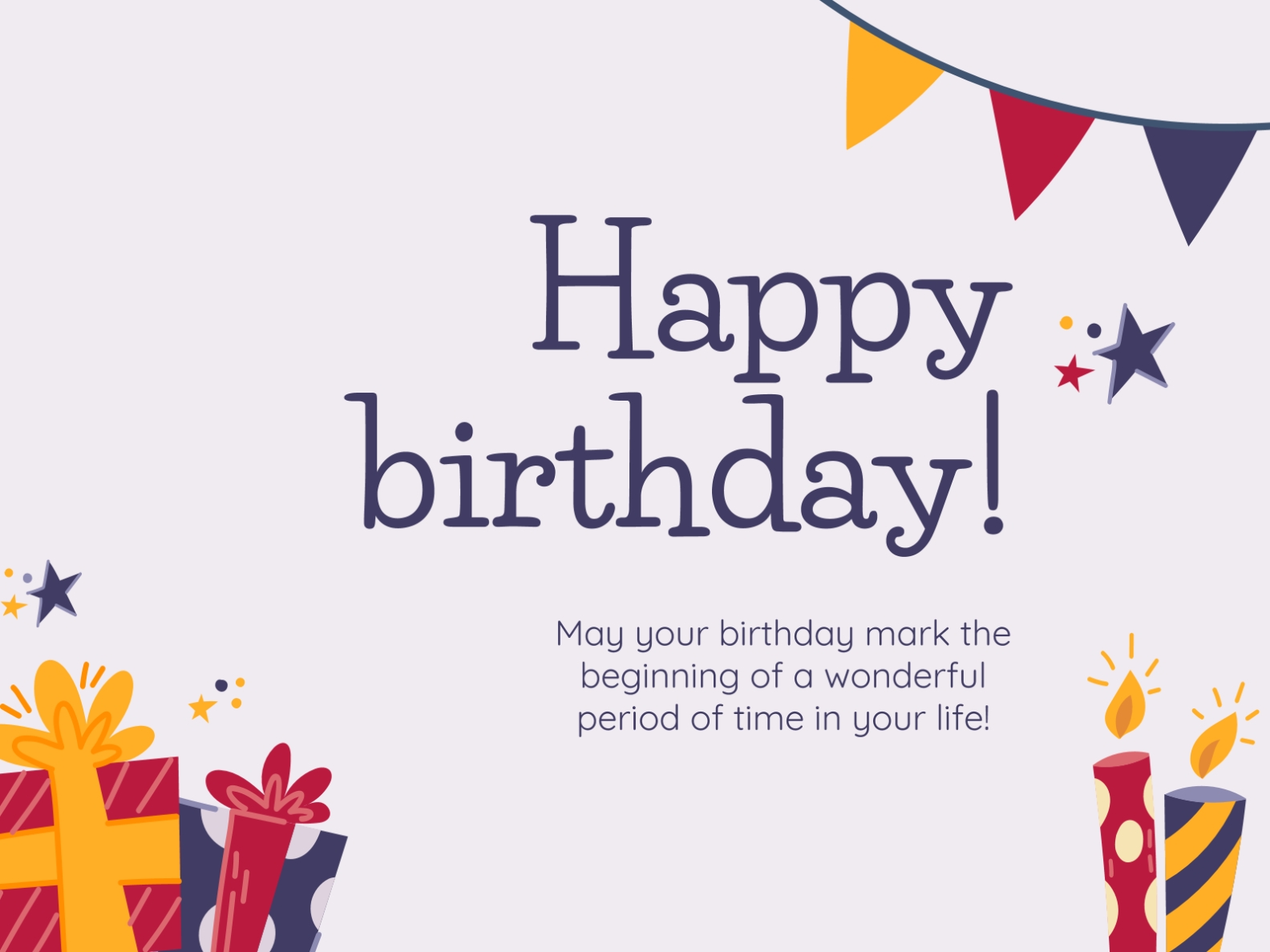 Creative Birthday Cards Google Slides Theme & Ppt Template Inside Template For Anniversary Card
