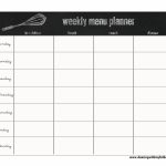 Creative Dollar: Our Weekly Menu System Inside Weekly Meal Planner Template Word