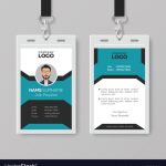Creative Employee Id Card Template Royalty Free Vector Image with Work Id Card Template