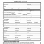 Credit Application Form Template ~ Addictionary Pertaining To Business Account Application Form Template