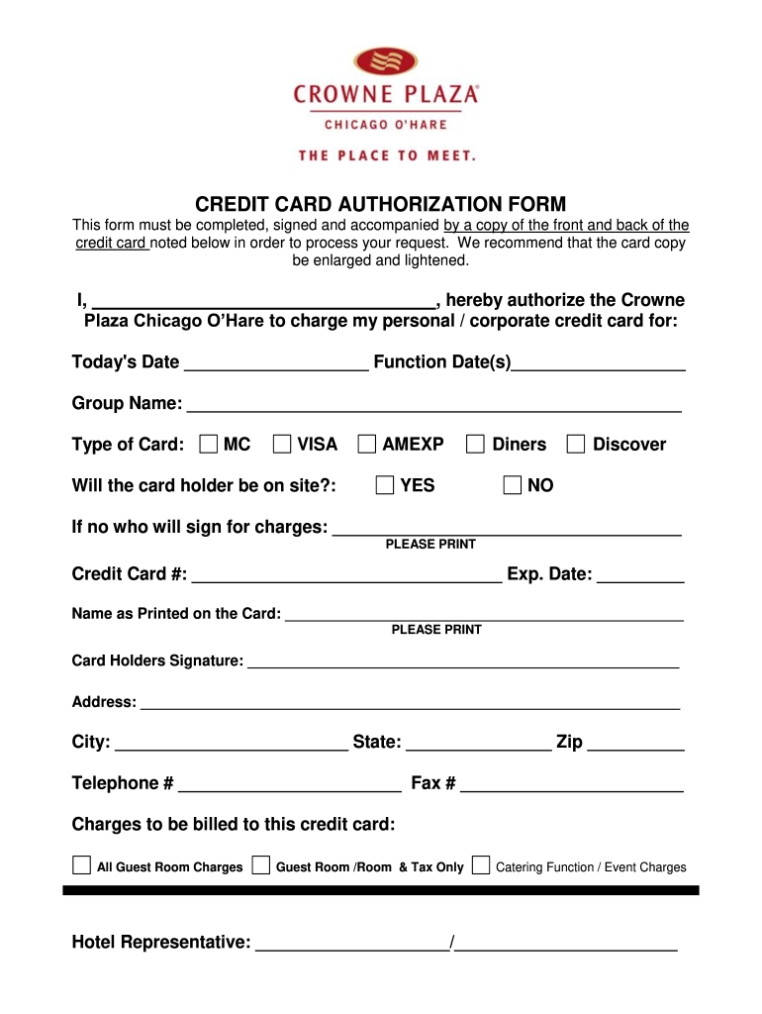 Credit Card Authorization Form Hotel – Fill Out And Sign Printable Pdf Template | Signnow Inside Credit Card Billing Authorization Form Template