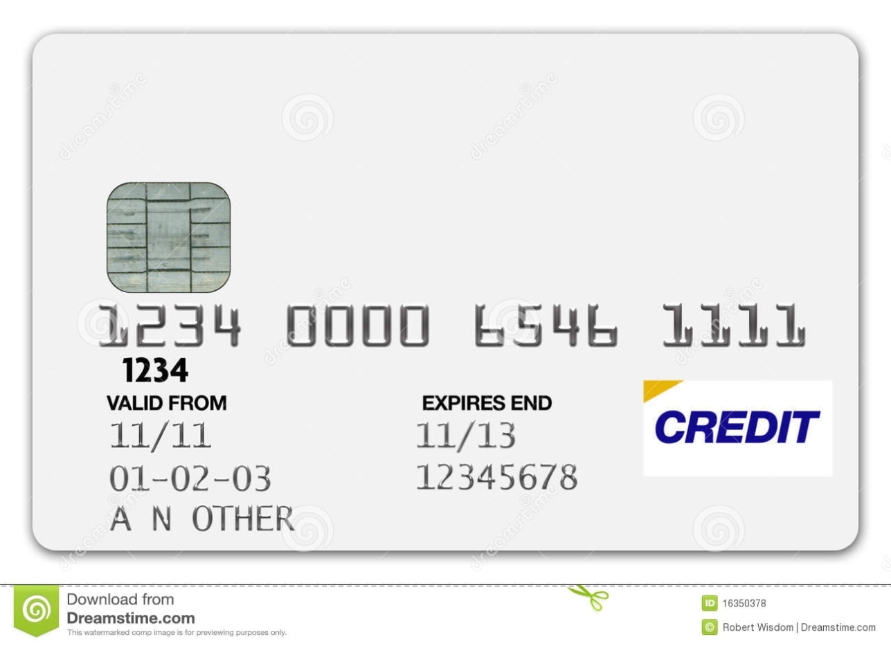 Credit Card White Stock Photo. Image Of Debt, Numbers – 16350378 With Regard To Credit Card Templates For Sale