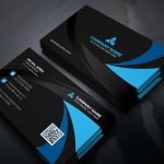 Curvy Dark Business Card – Corporate Identity Template With Regard To Google Search Business Card Template