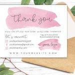Custom Thank You For Your Order Cards Template Card Thank You Card Printable Note Card Business Intended For Thank You Note Cards Template