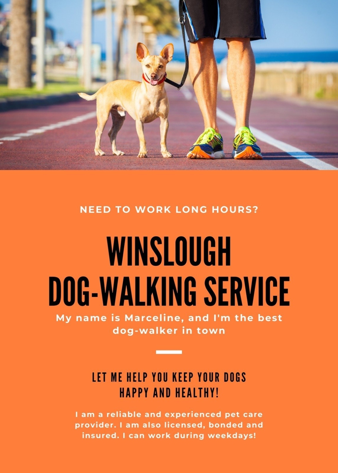 Customize 35+ Dog Walker Flyers Templates Online - Canva Intended For Dog Walking Flyer Template Free