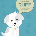 Cute Dog Get Well Card Template Regarding Get Well Card Template