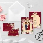 Cute Pakistani Wedding Save The Date Invitation Card Template | Etsy With Free E Wedding Invitation Card Templates