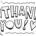 Cute Printable Thank You Sign {Free Coloring Page} | Skip To My Lou In Free Printable Thank You Card Template