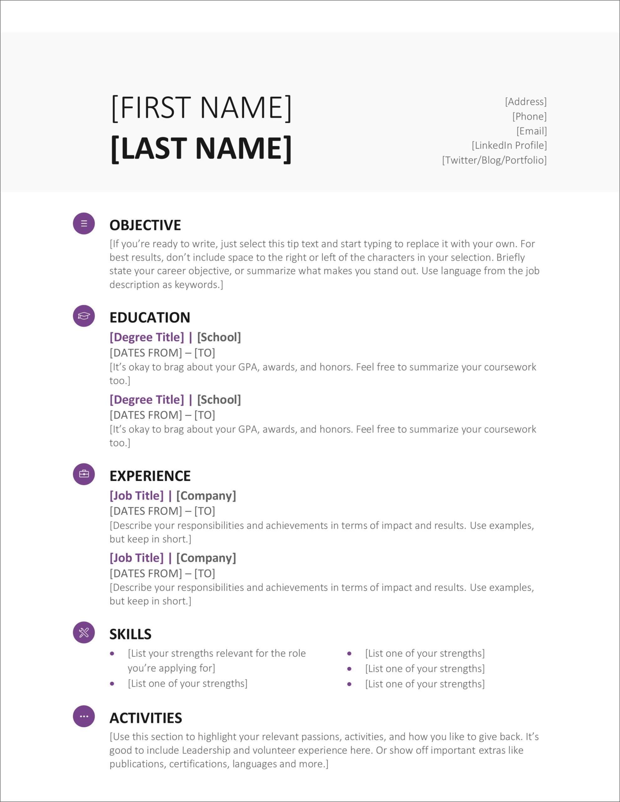 Cv Simple Word / Basic Cv Template 2018 In Microsoft Word  / Classic Cv Template, To Download Regarding How To Find A Resume Template On Word