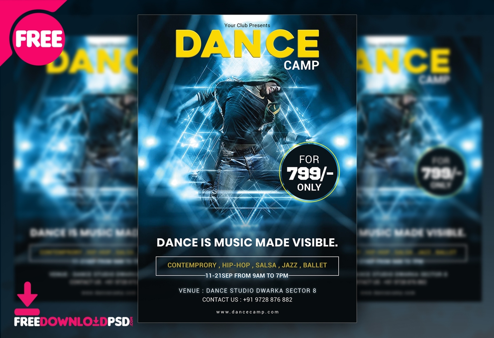 Dance Campaign Flyer Free Psd Template | Freedownloadpsd With Regard To Campaign Flyer Template