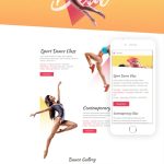 Dance - Dance Studio One Page Creative Joomla Template #76284 with Free Dance Studio Business Plan Template
