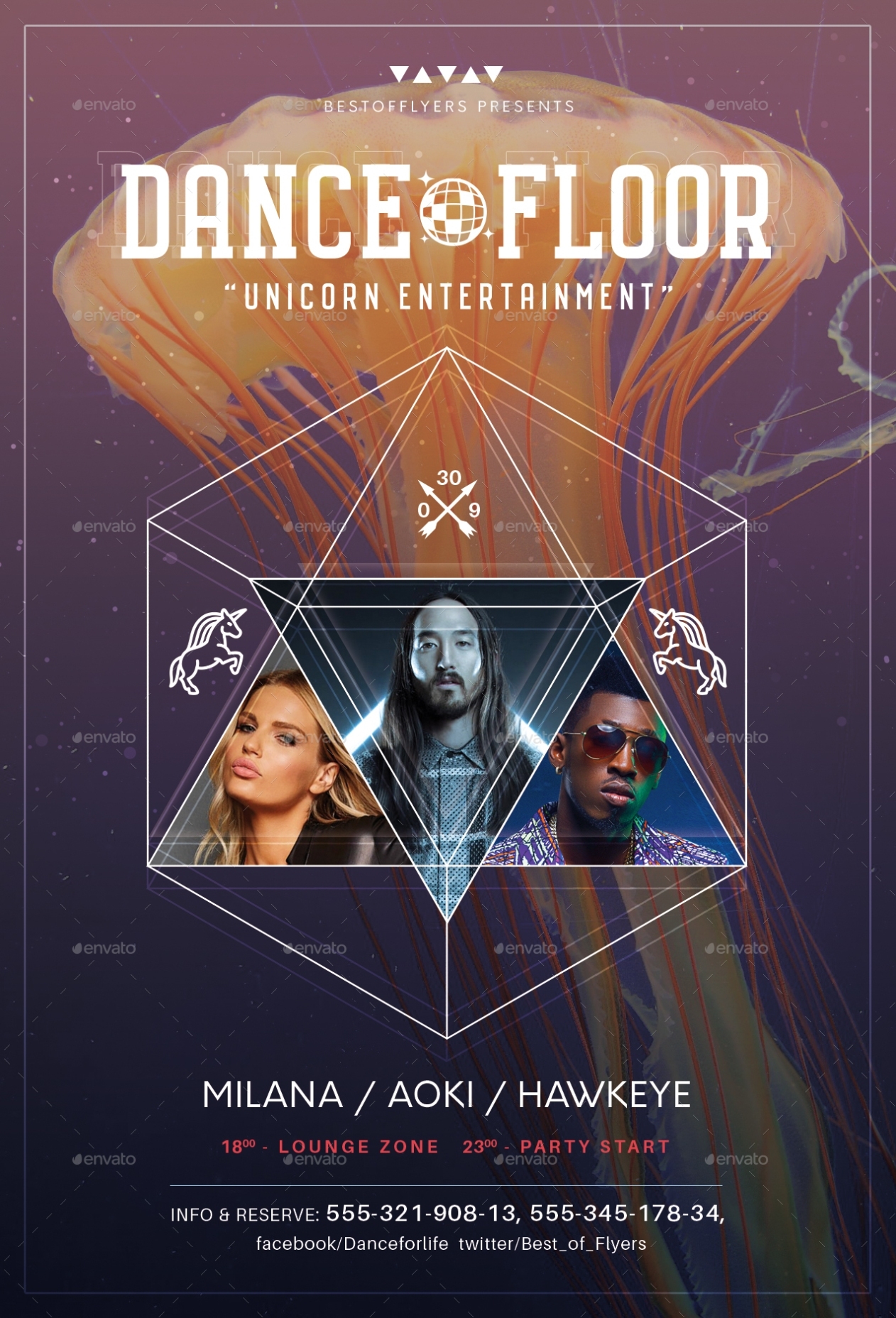Dance Floor Flyer Template By Masterflyer | Graphicriver For Benefit Dance Flyer Templates