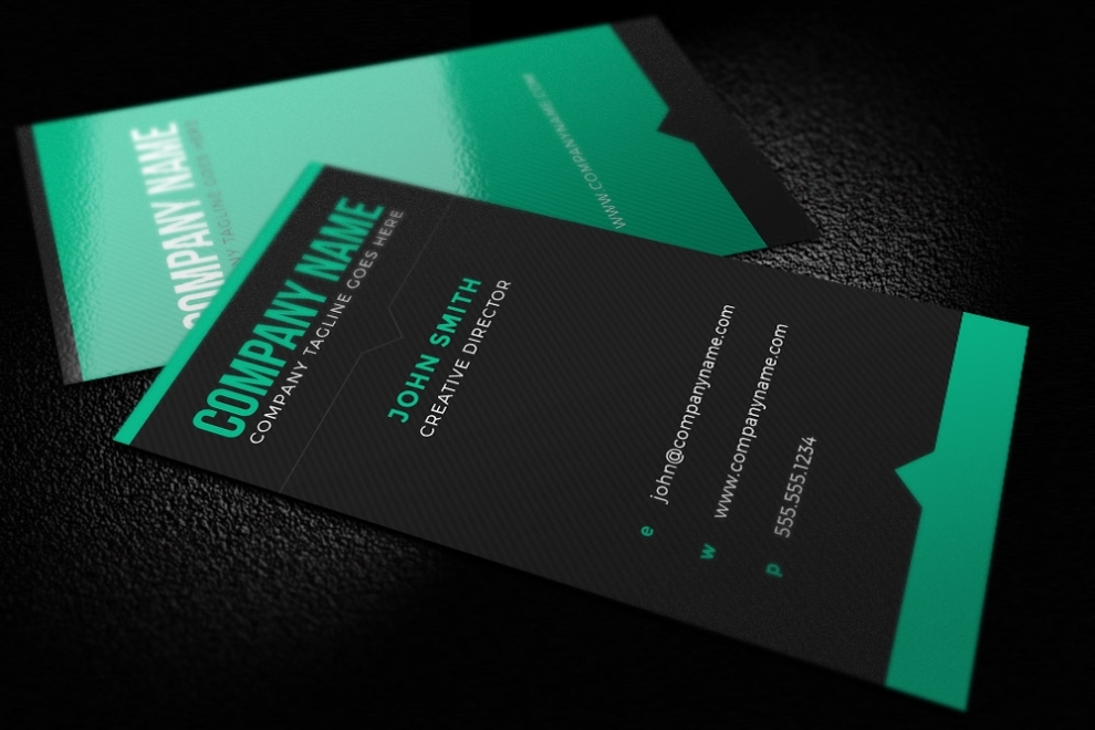 Dark Bold Business Card Template | Design Panoply With Regard To Email Business Card Templates