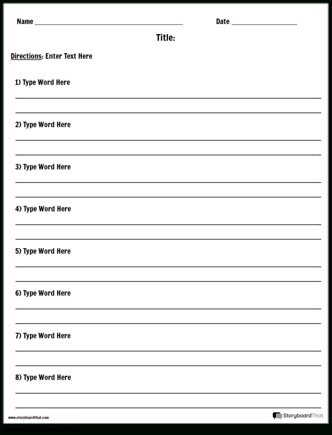 Definitions Worksheet Templates | Word Definition Worksheets With Regard To Vocabulary Words Worksheet Template