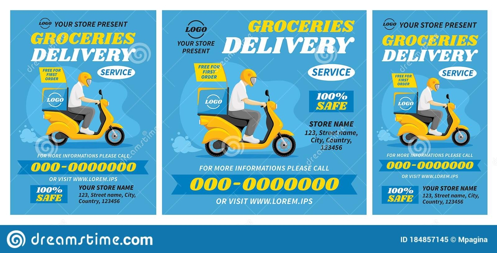 Delivery Flyer Template In Delivery Flyer Template