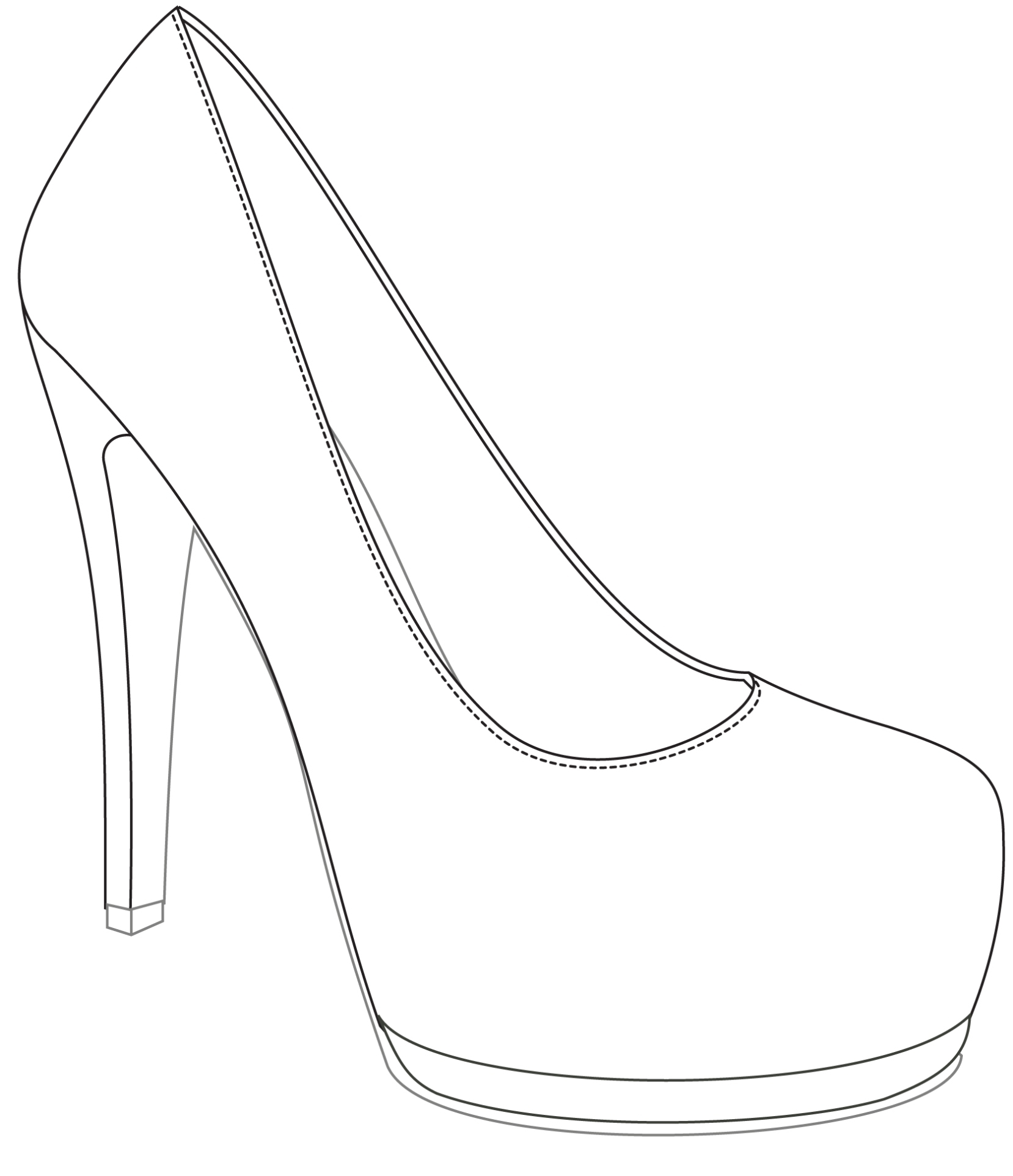 Design & Win Your Wedding Shoes With If Ladies · Rock N Roll Bride With Regard To High Heel Shoe Template For Card